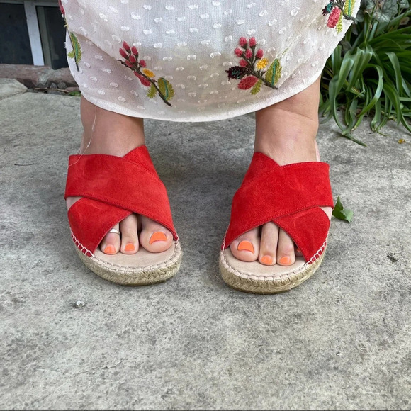 David Tyler Betty Espadrille cross front  sandal, size 40 - Picture 3 of 8